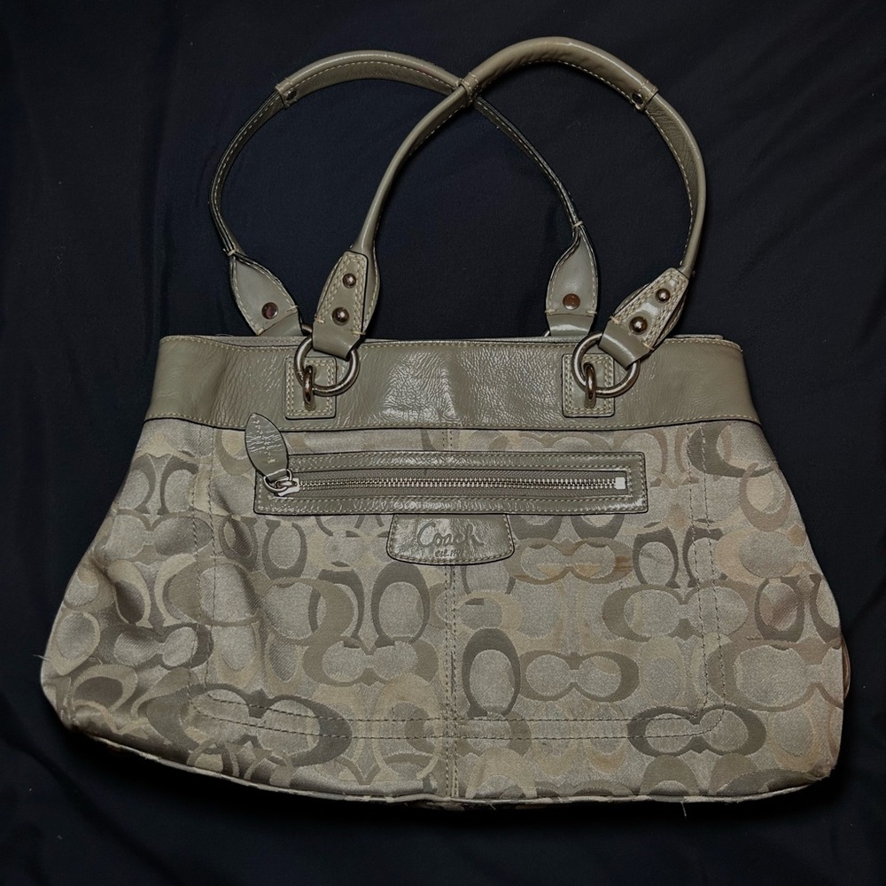 Coach Tan Signature Tote Bag